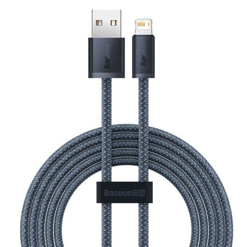 Cablu de date  Baseus CALD000516, USB - Lightning, 2.4A, 2m, Gri