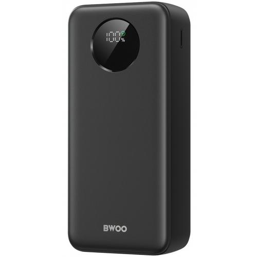 Baterie Externa BWOO BO-P64, 30000mAh, 22.5W, QC + PD, 1 x USB-C - 2 x USB-A (Negru)