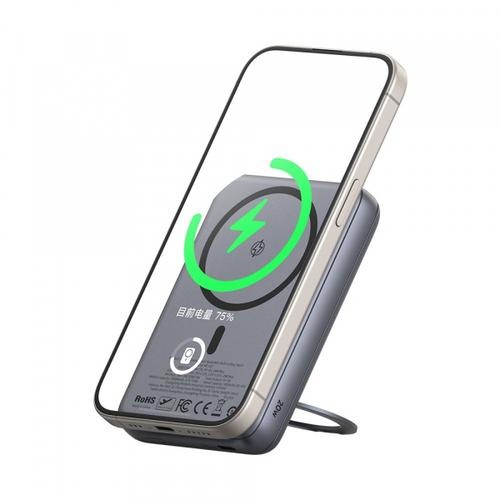 Baterie Externa Wireless McDodo MC-8371 Meta, 10000mAh, 20W, PD + FQI, 1 x QI - 1 x USB-C (Gri)