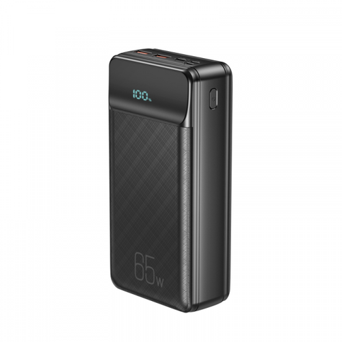 Baterie Externa XO Design PR201, 30000mAh, 65W, QC + PD, 1 x USB-C - 2 x USB-A (Negru)