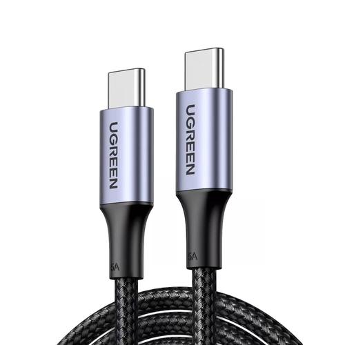 Cablu Ugreen USB-C la USB-C 100W, Super Fast Power Delivery, 2m, Negru