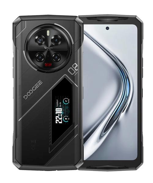 Telefon Mobil Doogee V40 Pro, Procesor Octa-Core Mediatek Dimensity 7300, IPS LCD touchscreen 6.78inch, 16GB RAM, 512GB Flash, Camera Quad 200+8+20+8MP, Wi-Fi, 5G, Dual Sim, Android (Negru/Argintiu)
