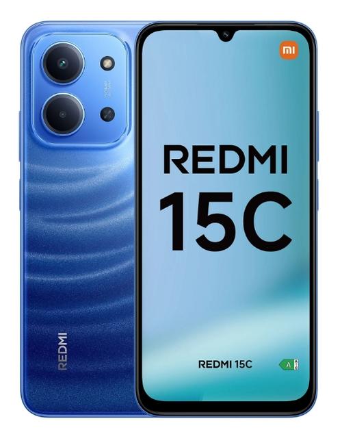 Telefon Mobil Xiaomi Redmi 15C 4G, Procesor Mediatek Helio G81 Ultra Octa-Core, IPS LCD 6.9inch, 8GB RAM, 256GB Flash, Camera Duala 50 MP + QVGA, Wi-Fi, 4G, Dual Sim, Android (Albastru)