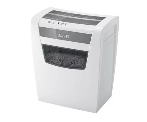 Distrugator manual documente Leitz IQ Home Office 80090000, 10 coli, P4, cos 23 coli (Alb)
