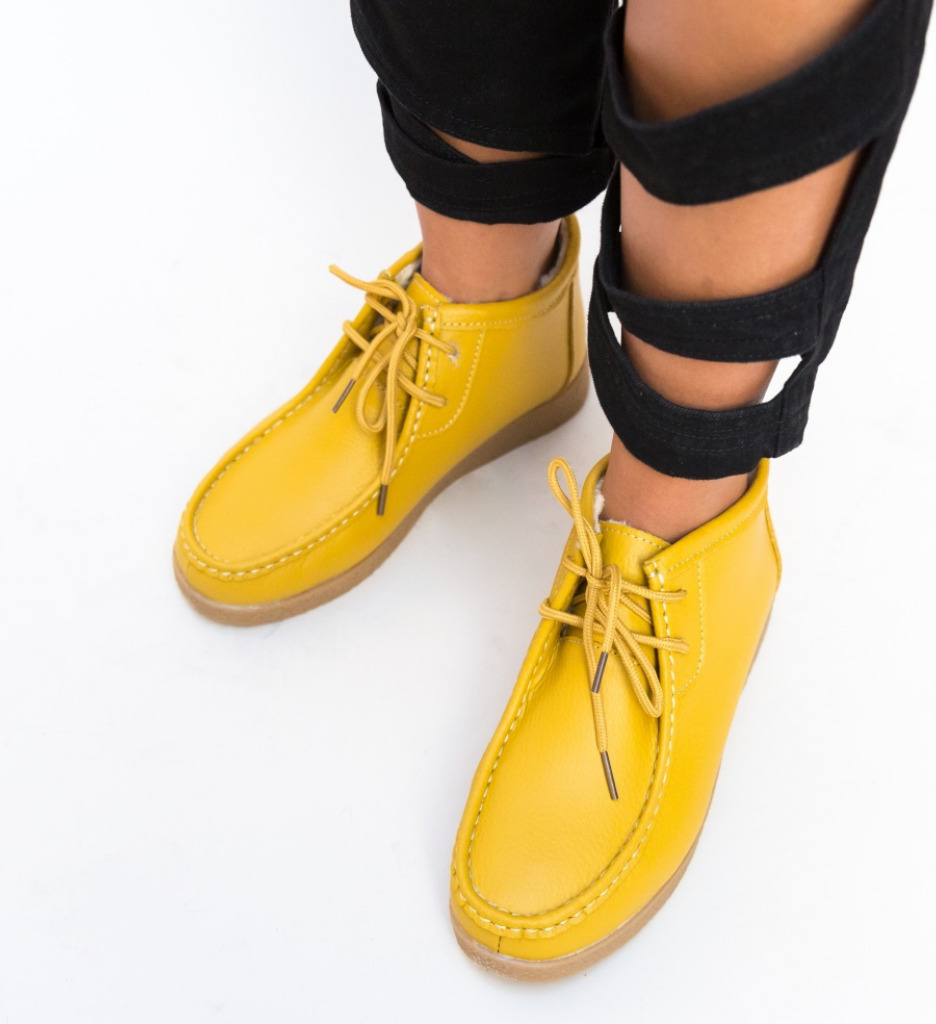 Pantofi Casual Munela Galbeni