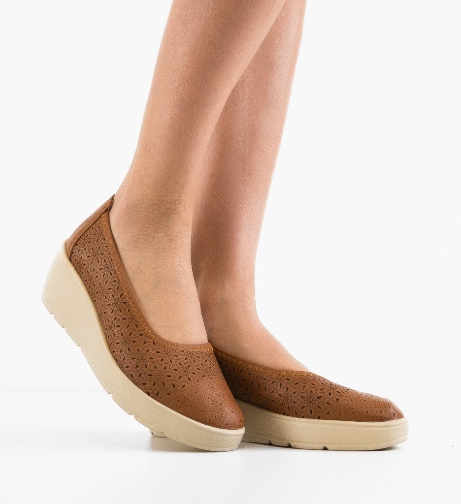 Platforme dama Kamiz Camel