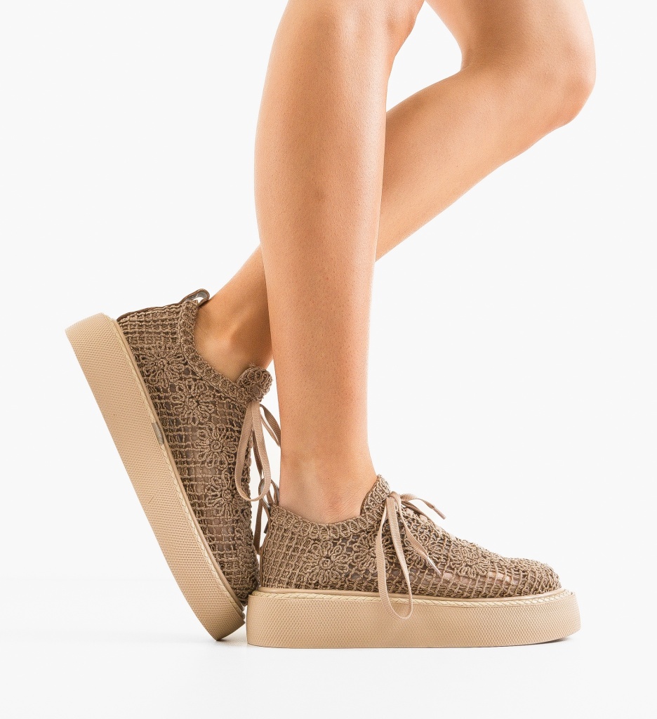 Pantofi Casual Ystory Khaki 2