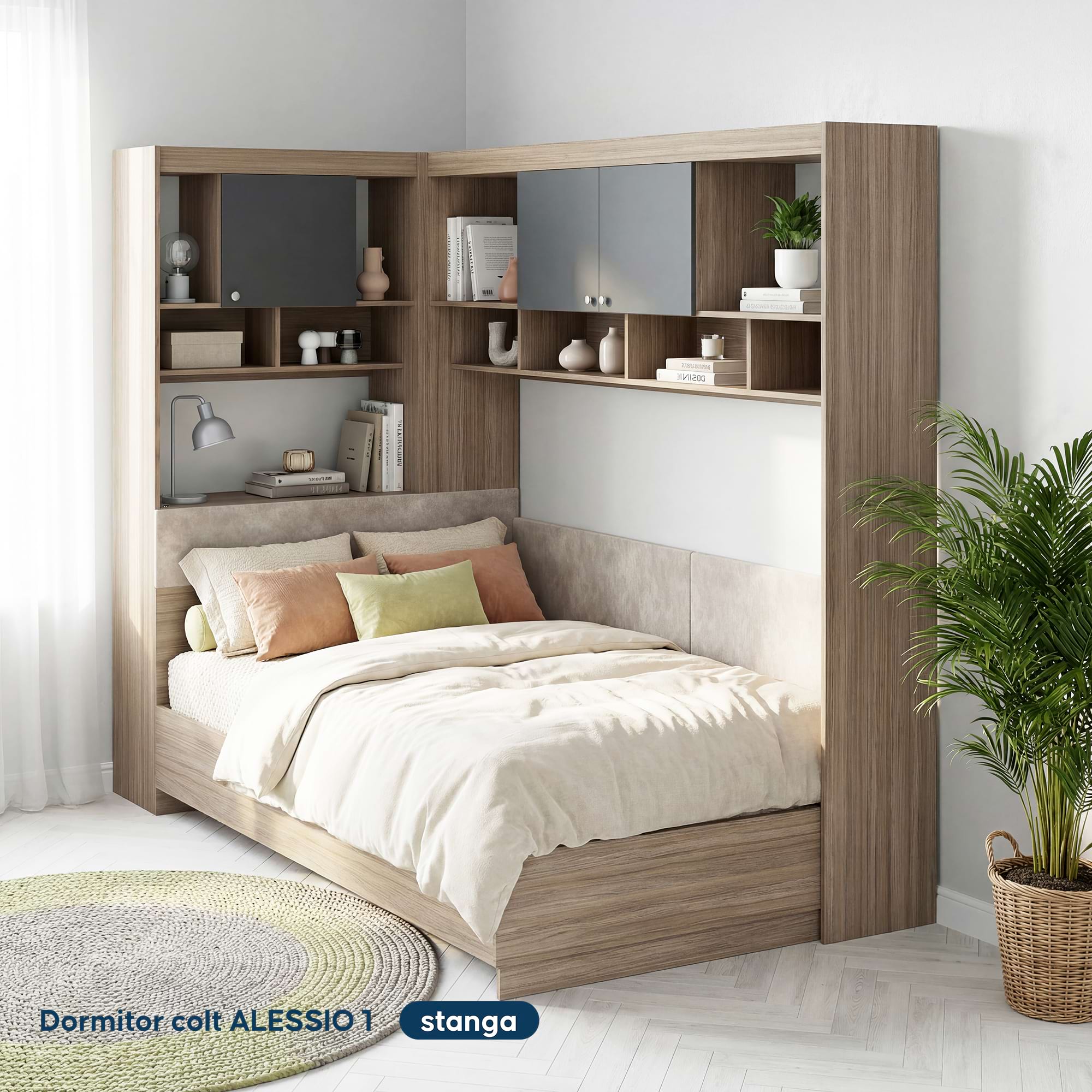 Set dormitor pe colt ALESSIO 1