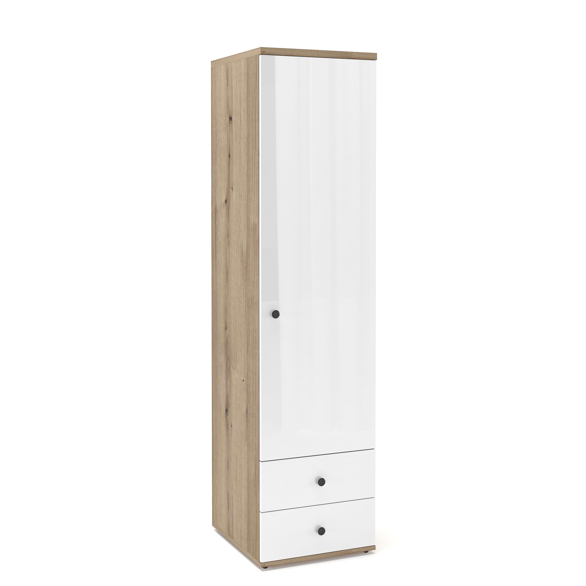 Dulap cu sertare PRIMAVERA, 1 Usa, MDF Alb lucios