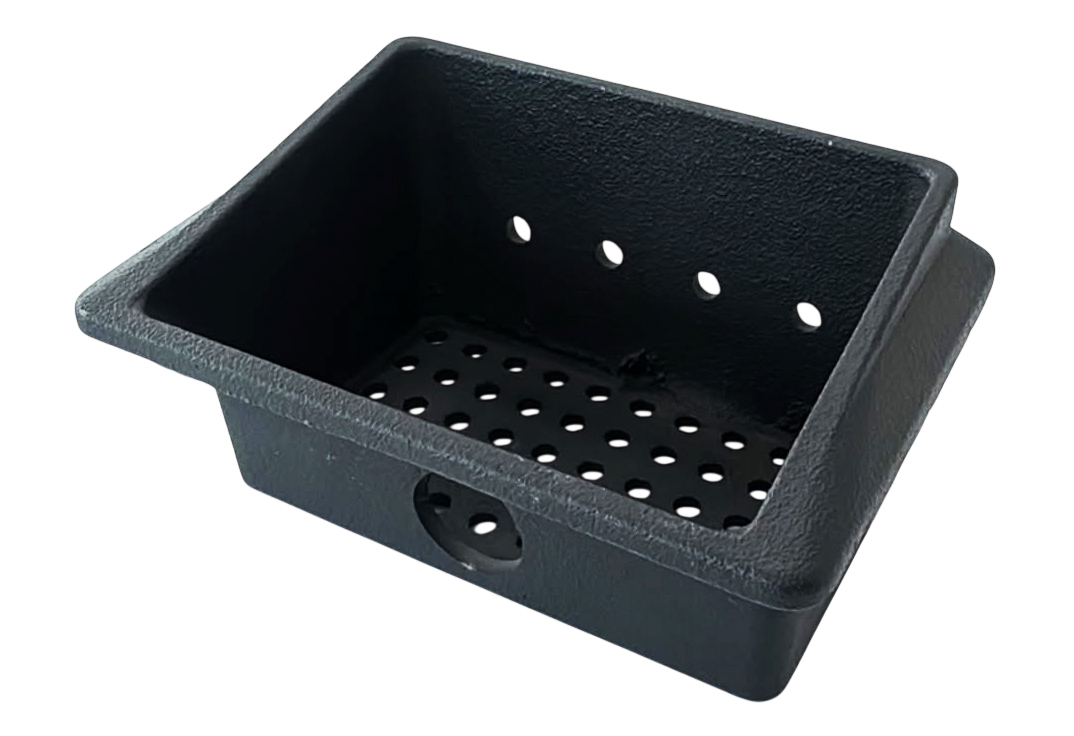 Creuzet (focar) din fonta pentru Semineu pe peleti cu aer cald Fiama Maxima/Insert - (PIESA ORIGINALA)
