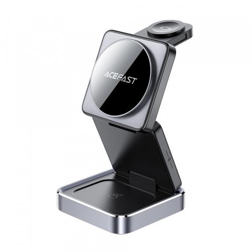 Incarcator Wireless Acefast E21 3in1, 23W, 1.67A (Gri)
