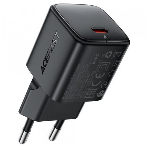 Incarcator Retea Cu Cablu USB-C Acefast A118, 30W, 3A, 1 x USB-C (Negru)