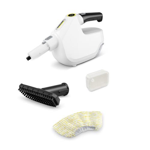 Aparat de curatat cu abur Karcher 1.516-404.0, 1300 W, 30 mp, Cablu 5m, Rezervor 0.2 l (Alb)