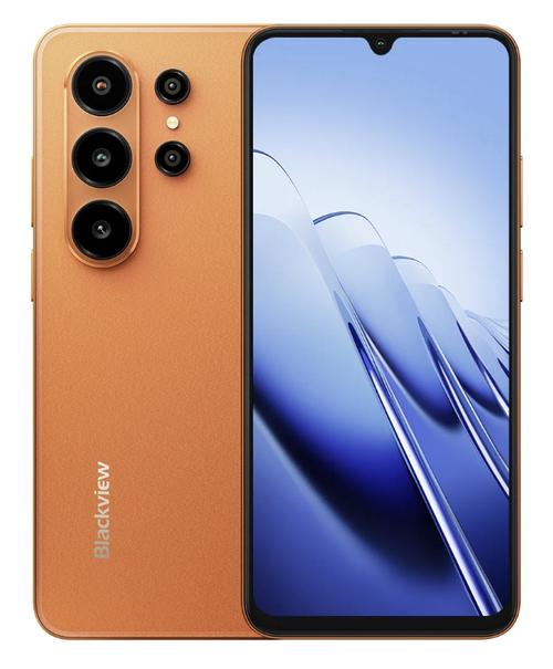 Telefon Mobil Blackview Wave 10, Procesor Unisoc UMS9230E, Ecran IPS LCD 6.88, 8GB RAM, 128GB Flash, Camera 32MP, Wi-Fi, 4G, Dual Sim, Android (Portocaliu)