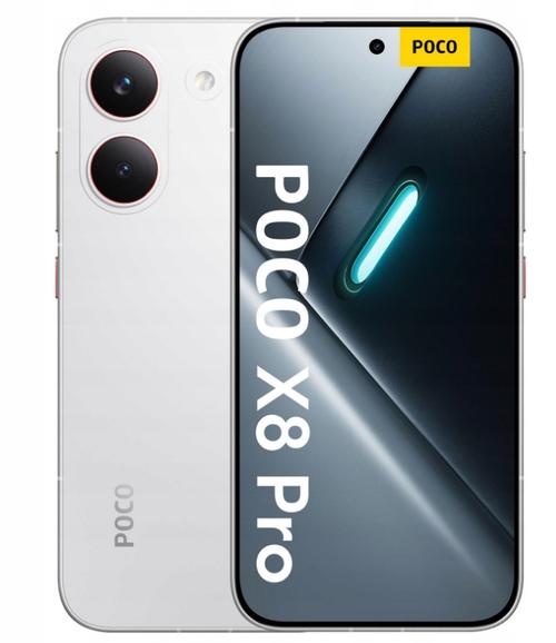 Telefon Mobil Poco X8 Pro, Procesor Octa-Core Mediatek Dimensity 8500 Ultra, AMOLED touchscreen 6.59inch, 12GB RAM, 512GB Flash, Camera Duala 50+8MP, Wi-Fi, 5G, Dual Sim, Android (Alb)