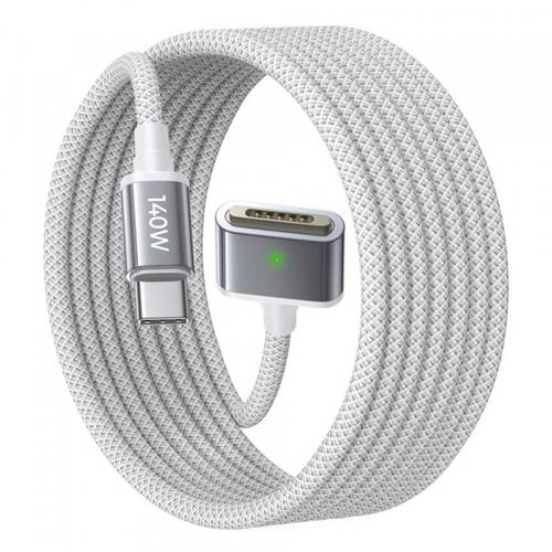 Cablu Incarcare USB-C - MagSafe 3 Lisen YL0123070001, 140W, 2m (Argintiu)
