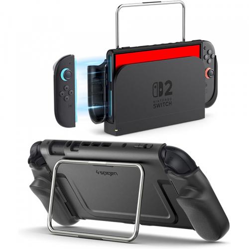 Carcasa Protectie Spigen Dual Grip Pro pentru Consola Nintendo Switch 2 ACS10196 (Negru)