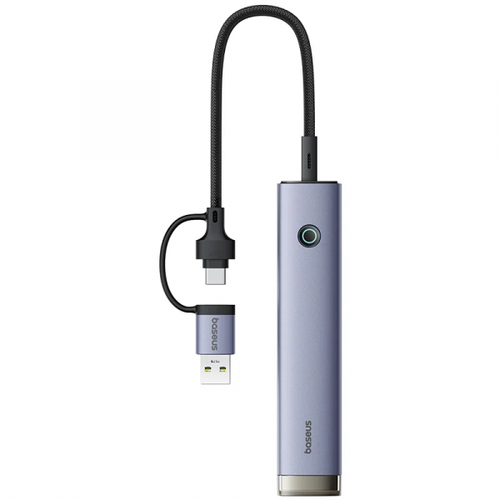 Hub USB / USB-C Baseus UltraJoy, 4 x USB-A 3.2 - 1 x USB-C, Gri B0005280B811-15