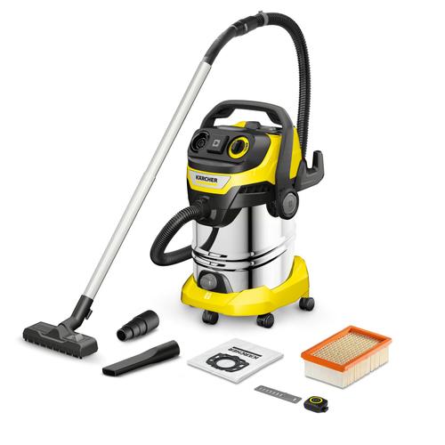 Aspirator umed-uscat Karcher WD 6 Control PS, 1300 W, 30 l (Galben)