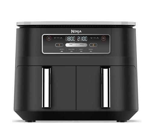Friteuza cu aer cald Ninja AF200EU Dual Zone, 2400 W, 7.6 L, 4 programe (Negru)