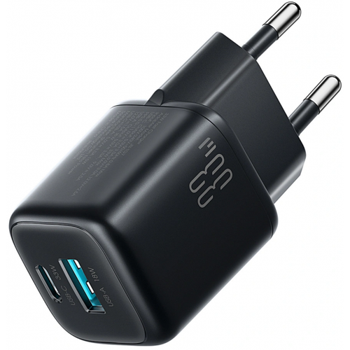 Incarcator Retea Cu Cablu USB-C Joyroom JR-TG7, 33W, 3A, 1 x USB-A - 1 x USB-C (Negru)