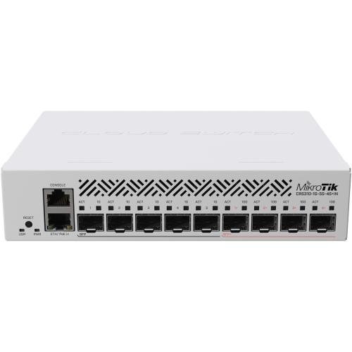 Switch MIKROTIK CRS310-1G-5S-4S+OUT CLOUD NETFIBER 9 1X GE 5X SFP 4X SFP+ ROUTEROS L5