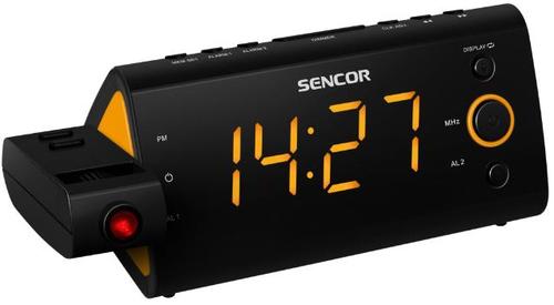 Radio cu ceas Sencor SRC 330 OR (Negru/Portocaliu)