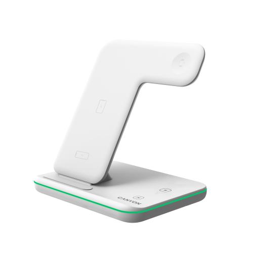 Incarcator wireless 3in1 Canyon WS-303, 15W (Alb)