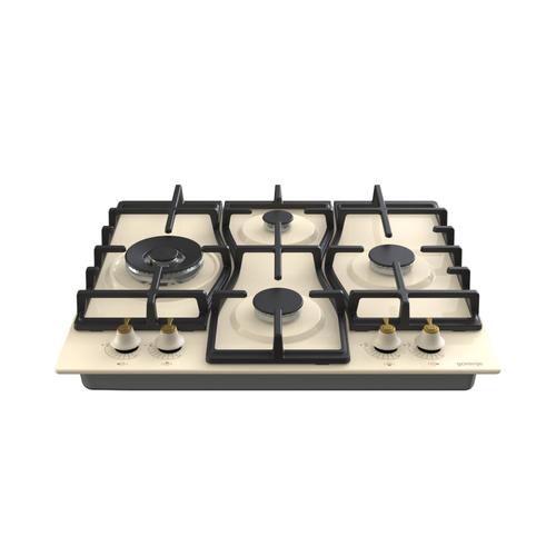 Plita incorporabila Gorenje GW6D42CLI, Gaz, 4 arzatoare, crem