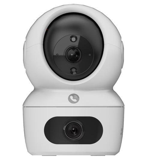 Camera de supraveghere interior Ezviz H7c Dual, 2K+, IR 15m, Apelare bidirectionala cu buton tactil, Auto Tracking, Suport MicroSD 512GB si stocare Ezviz CloudPlay, Microfon, Detectare forma umana/vehicul AI, Wi-Fi 6