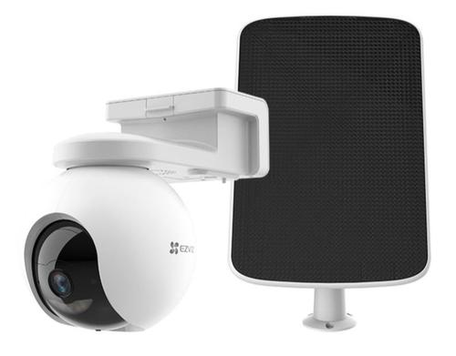 Camera supraveghere video exterior wireless cu panou solar Ezviz CS-HB8+SP, 4MP, 4mm, 4.2W, Acumulator 10400 mAh, 32GB eMMC, Microfon + Difuzor