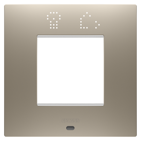PLACA INTERNATIONALA EGO SMART - IN TEHNOPOLIMER VOPSIT - 2 MODULE - BRONZ DESCHIS - CHORUSMART