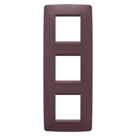 PLACA INTERNATIONALA ONE- IN TEHNOPOLIMER VOPSIT - 2+2+2 MODULE VERTICAL - ROSU TOSCAN - CHORUSMART