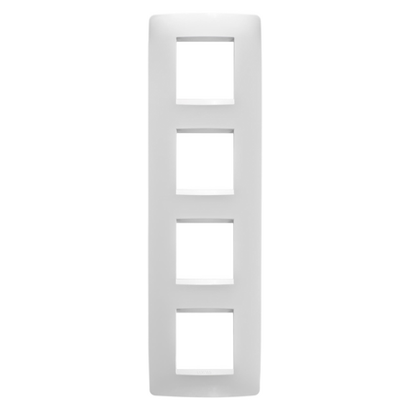 PLACA INTERNATIONALA ONE - IN TEHNOPOLIMER VOPSIT - 2+2+2+2 MODULE VERTICAL - ALB SATINAT - CHORUSMART
