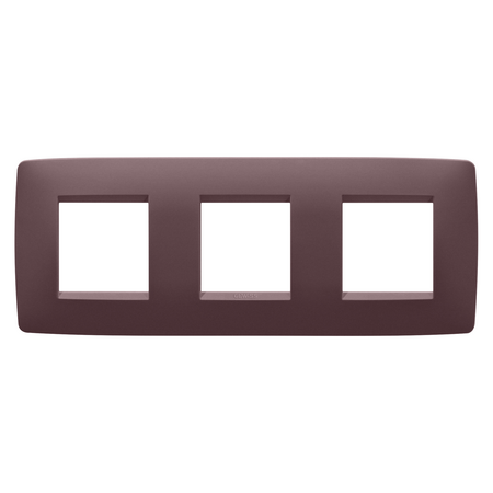 PLACA INTERNATIONALA ONE - IN TEHNOPOLIMER VOPSIT - 2+2+2 MODULE ORIZONTAL - ROSU TOSCAN - CHORUSMART