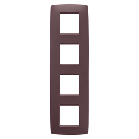 PLACA INTERNATIONALA ONE - IN TEHNOPOLIMER VOPSIT - 2+2+2+2 MODULE VERTICAL - ROSU TOSCAN - CHORUSMART