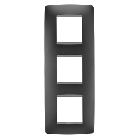 PLACA INTERNATIONALA ONE- TEHNOPOLIMER VOPSIT - 2+2+2 MODULE VERTICALE - NEGRU SATINAT - CHORUSMART