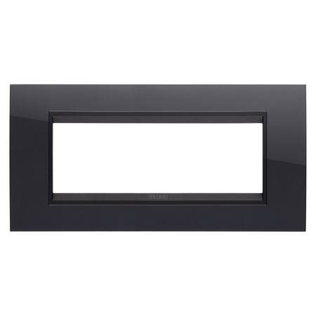 PLACA LUX - ÎN TEHNOPOLIMER - 6 MODULE - NEGRU TONER LAVY - CADRU INTERIOR NEGRU MAT - CHORUSMART