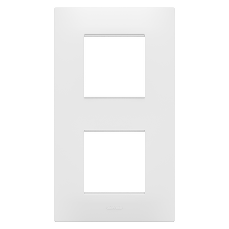 PLACA INTERNATIONALA EGO - ÎN TEHNOPOLIMER - 2+2 MODULE VERTICALE - ALB SATINAT - CHORUSMART