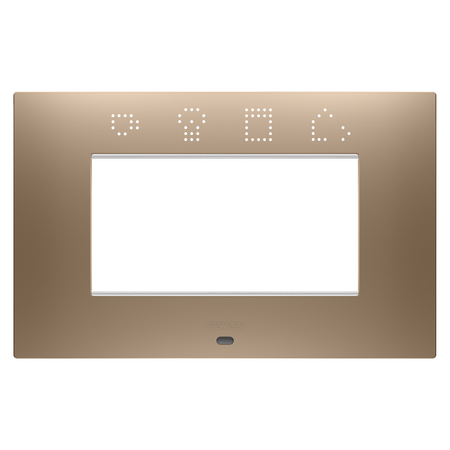 PLACA INTELIGENTA EGO - IN TEHNOPOLIMER VOPSIT - 4 MODULE - CUPRU MOALE - CHORUSMART