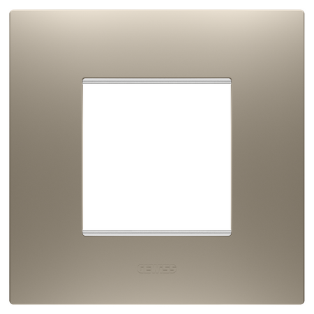 PLACA INTERNATIONALA EGO - IN TEHNOPOLIMER VOPSIT - 2 MODULE - BRONZ DESCHIS - CHORUSMART