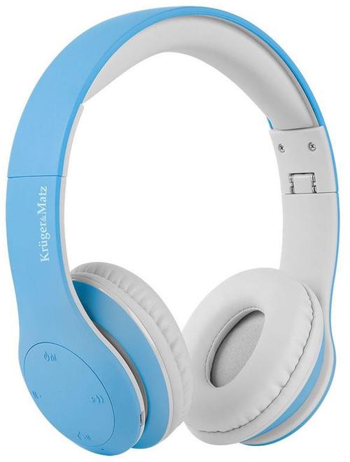 Casti Stereo Kruger&Matz Street Kids, Bluetooth, Microfon (Albastru)