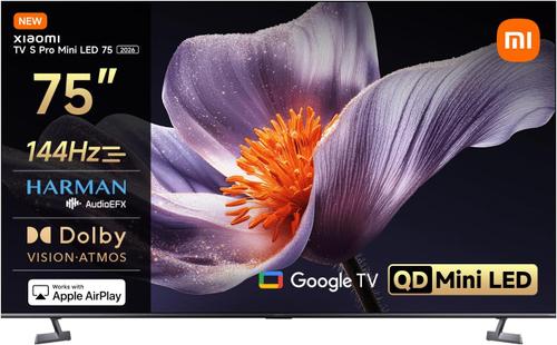 Televizor Mini LED Xiaomi S Pro 2026, 190 cm (75inch), Ultra HD 4K, Smart TV, WiFi, CI+