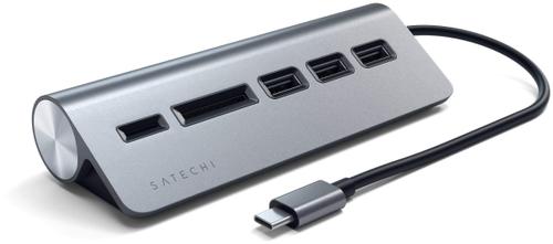Hub USB Satechi ST-TCHCRM, 3 x USB 3.0, USB Type-C (Gri)
