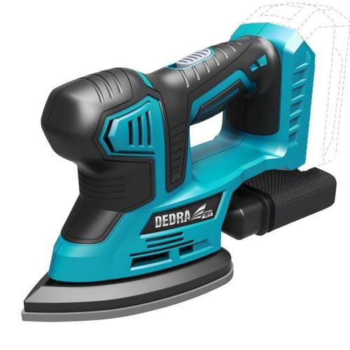 Masina de slefuit oscilanta delta, 18V, Li-ion (acumulator neinclus), 140x140x93 mm​​​​​​​, SAS+ALL, Dedra