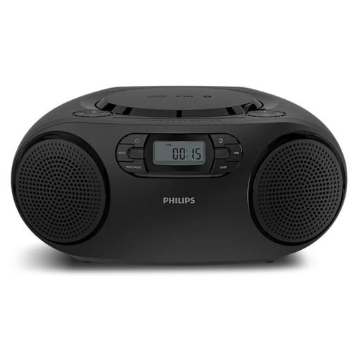 Microsistem audio PHILIPS TAZ2000B/10, Bluetooth 6.0, CD-R, CD-RW, Radio FM (Negru)