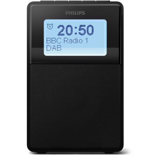 Radio portabil PHILIPS TAR5100/10, Bluetooth, Ceas, FM/DAB+, IPX4 (Negru)