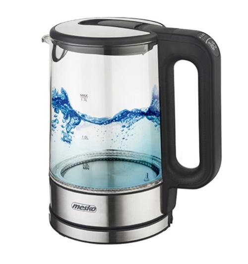 Fierbator de apa Mesko MS 1301b, 1850 W, 1.7 L (Negru/Transparent)