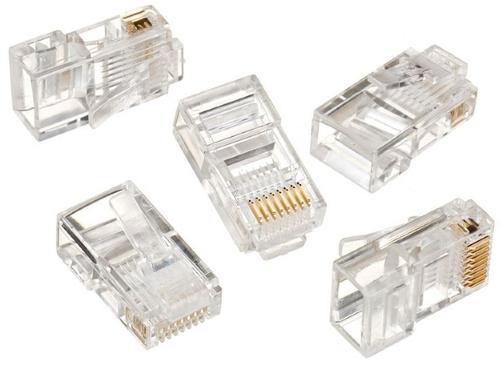 Mufe RJ-45 Gembird LC-8P8C-001/100, pentru cablu UTP, Cat5e, conector RJ-45 (T), plastic, 100 buc.