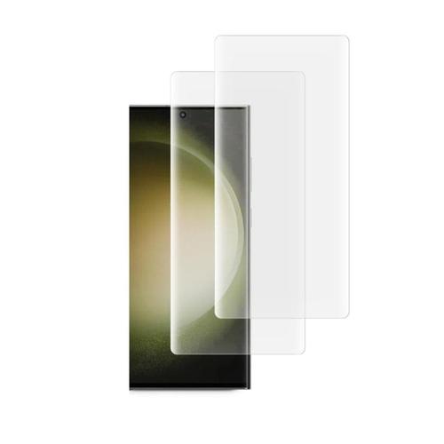 Set 2 folii sticla cu lampa UV Glastify UVTG compatibil cu Samsung Galaxy S23 Ultra (Transparent)